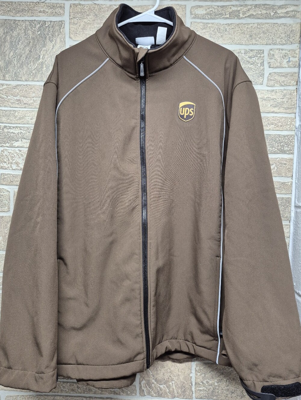 Brown Full-Zip Delivery Jacket 2XL